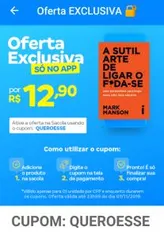 [Somente APP] Livro - A sutil arte de ligar o f*da-se | R$13