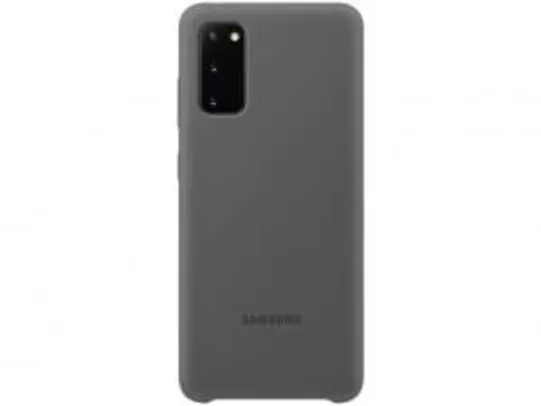 Capinha de Celular Silicone para S20 Samsung - Protetora Cinza