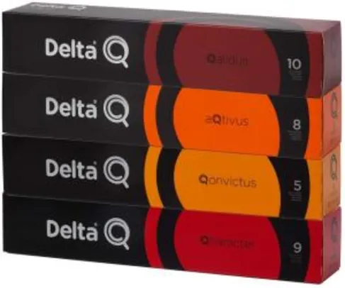 40 Cápsulas Delta Q – Degustação Café - Cafeteira Delta Q - R$78