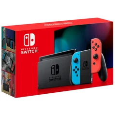 Console Nintendo Switch 32GB Neon Azul e Vermelho R$ 2375