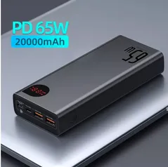 Bateria Power Bank Baseus Pd 65w 20000mah Qc4.0