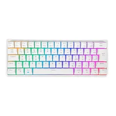 [APP] Teclado Sem Fio Gamer Motospeed, RGB, Wireless e Bluetooth, Switch Brown, US, Branco - SK66