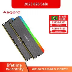 Memórias Gamer Rgb Asgard 2x16gb DDR4 3200mhz