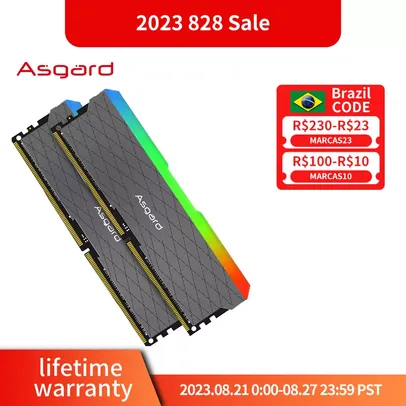 Memórias Gamer Rgb Asgard 2x16gb DDR4 3200mhz