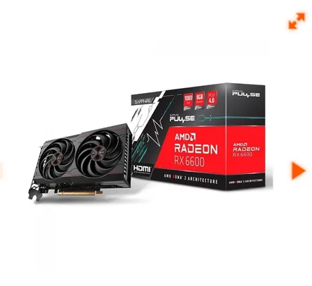 Placa de Vídeo Sapphire Pulse Radeon RX 6600, 8GB, GDDR6, FSR, Ray Tra