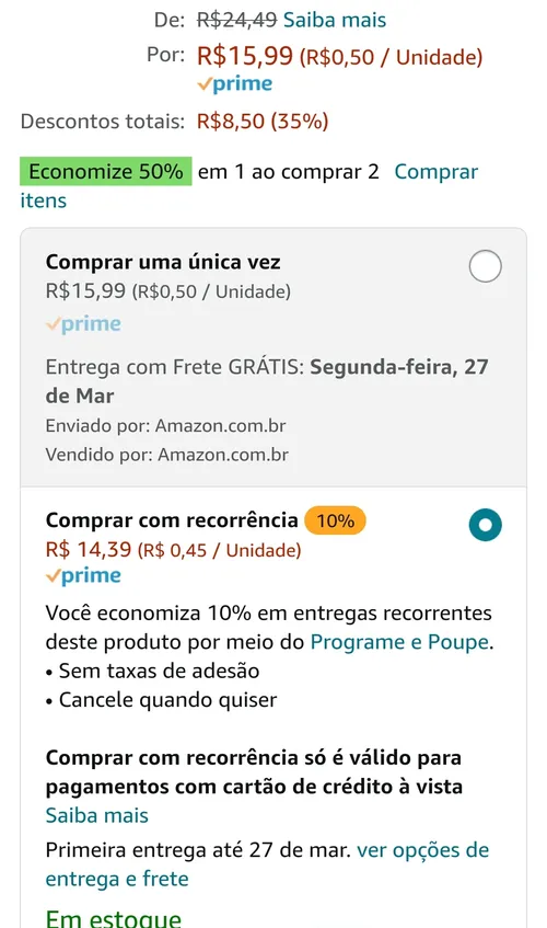 Imagem na descrição da promoção