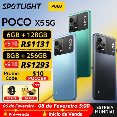 Smartphone Poco X5 5G 256GB/8gb RAM