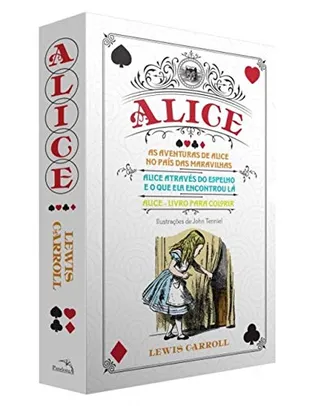 Box - Alice No País Das Maravilhas E Alice Através Do Espelho + Alice Para Colorir