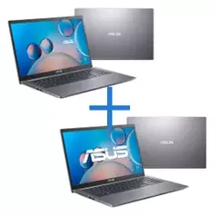 Notebook ASUS X515JF-EJ360W Cinza + Notebook ASUS X515JA-BR2750 Cinza