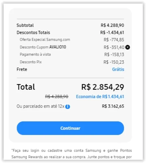 Imagem na descrição da promoção