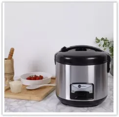 Panela de Arroz Elétrica 5L Preto + Inox Fun Kitchen