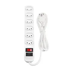 Protetor Eletrônico Intelbras com 6 tomadas EPE 1006, Branco | R$37