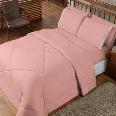 Edredom Queen Para Cama Avulso Promoção Cores Variadas