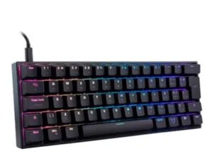 Teclado Mecânico Gamer Husky Gaming Blizzard, 60%, RGB, Switch Gateron Brown, ABNT2, Preto - HGMO025