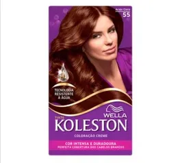 Tintura Creme Koleston Wella Acaju Claro 55 Kit | R$0,99