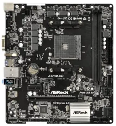 Pichau Kit upgrade, AMD Ryzen 3 3200G, ASRock A320M-HD DDR4, 8GB 2666MHZ