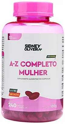 Suplemento Alimentar A-Z completo mulher Sidney Oliveira 240 capsulas R$77