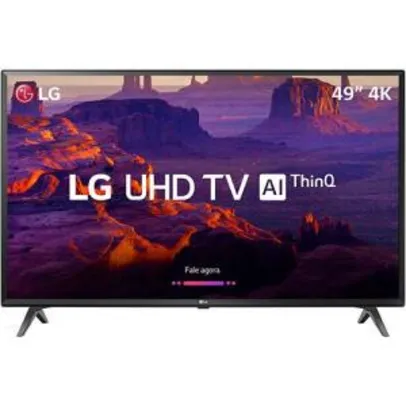 Smart TV LED 49" LG 49UK6310 Ultra HD 4k com Conversor Digital 3 HDMI 2 USB por R$ 1763