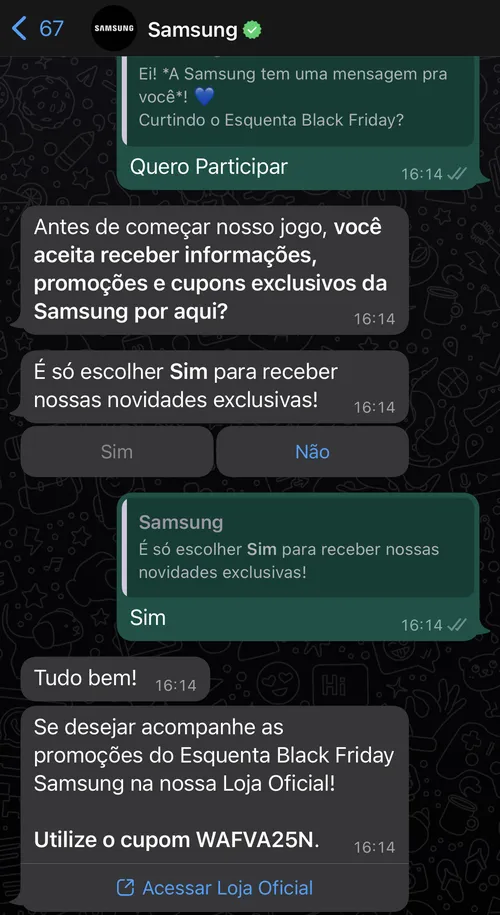 Imagem na descrição da promoção