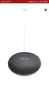 Google Nest Mini 2ª Geração: Smart Speaker com Google Assistente | R$ 210