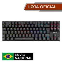 [NO BRASIL/TAXA INCLUSA] Teclado Mecanico Gamer Mancer Shade Mk2 Rainbow, Switch Huano Vermelho [ABNT2]