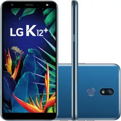 (R$ 453,52 com AME) Smartphone LG K12 Plus 32GB Dual Chip Android 8.1 Oreo Tela 5,7" Octa Core 2.0GHz 4G Câmera 16MP - Azul