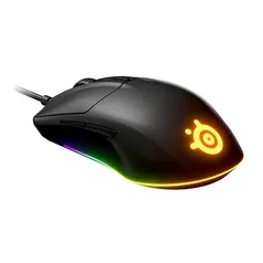 Mouse Gamer SteelSeries Rival 3, RGB, Sensor TrueMove Core, 8500 CPI, 6 Botões, Preto - 62513