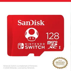 [Internacional] Cartão SanDisk MicroSDXC uhs-i 512GB 120mb/s para Nintendo Switch