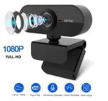 Webcam Microfone Câmera Full Hd 1080p Computador Plug & Play Microfone Embutido