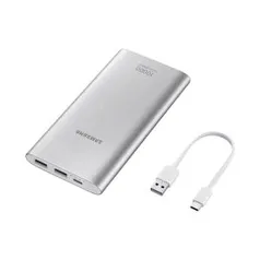 Bateria Externa Samsung 10.000MAh Carga Rápida USB Tipo C - Prata