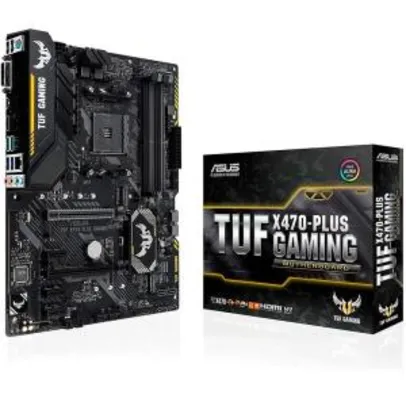 Placa-Mãe Asus TUF X470-Plus Gaming, AMD AM4, ATX, DDR4