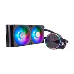 Water Cooler PL240 Flux Cooler Master Masterliquid, RGB, 240mm, AMD e Intel, LGA 1700, Para PC, Preto - MLY-D24M-A23PZ-R1