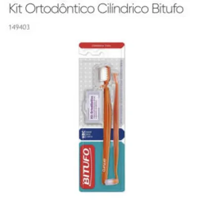 Kit Ortodôntico Cilíndrico Bitufo | R$2,69