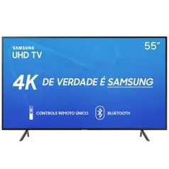 Smart TV Samsung 55" UHD 4K 2019 UN55RU7100GXZD HDR Design Premium Tizen Wi-Fi