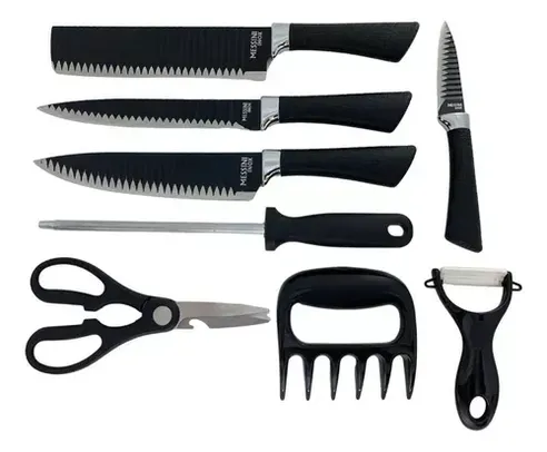 Kit Facas de Churrasco Linha Profissional Chef Antiaderente