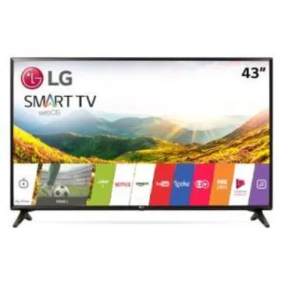 Smart TV LED 43" LG Full HD 43LJ5550 por R$ 1503