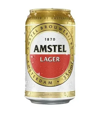 Cerveja Amstel Lata 350 Ml 12 Unidades | R$2,73 unidade | R$33