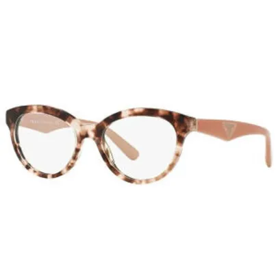 Óculos de Grau Prada TRIANGLE PR11RV ROJ1O1 Tartaruga Rosa | R$482