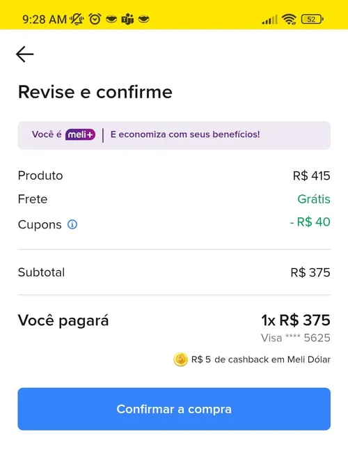 Imagem na descrição da promoção