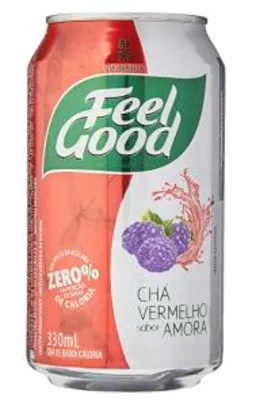 Chá Feel Good Vermelho Com Amora Lata 330Ml (Mínimo 3) | R$3,37 cada