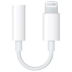 Adaptador Lightning Apple para Fone de Ouvido de iPhone e iPad Branco R$ 59