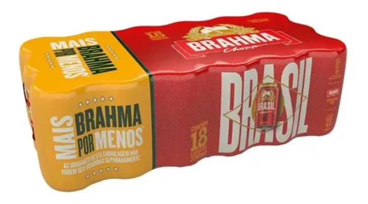 Cerveja Brahma Lata 350ml 18 Unidades