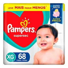 Fralda Pampers Supersec XG - 136 Unidades