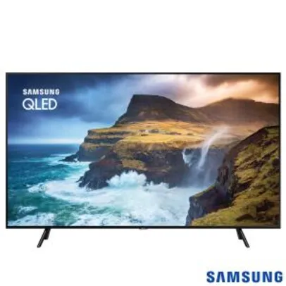 Smart TV 4K UHD Samsung QLED 55" com Pontos Quânticos, Direct Full Array 4x, HDR1000 e Wi-Fi Q70