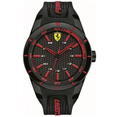 Relógio Scuderia Ferrari Masculino Borracha Preta - R$382,50