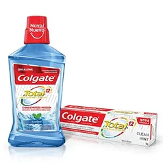 Colgate Enxaguante Bucal Total 12 Clean Mint 500Ml Promo 1 Total 12 90G