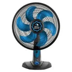 (APP) Ventilador de Mesa Mallory Ozônic TS 40cm, 6 Pás, 126W - Preto/Azul