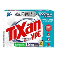 [3 por R$45] Tixan Ypê Lava Roupas em Pó Antibac 1,6Kg