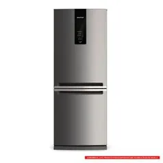 Geladeira Brastemp Frost Free Inverse 443 litros cor Inox com Turbo Ice - BRE57AK