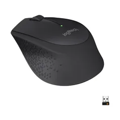 Mouse Sem Fio Logitech M280 com Conexão USB e Pilha Inclusa - Preto